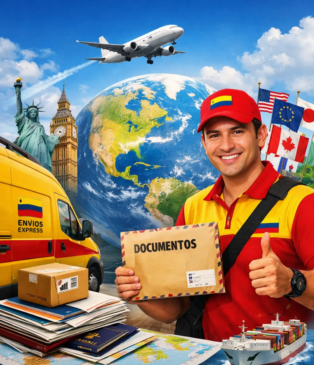 Envío de documentos internacionales desde Colombia