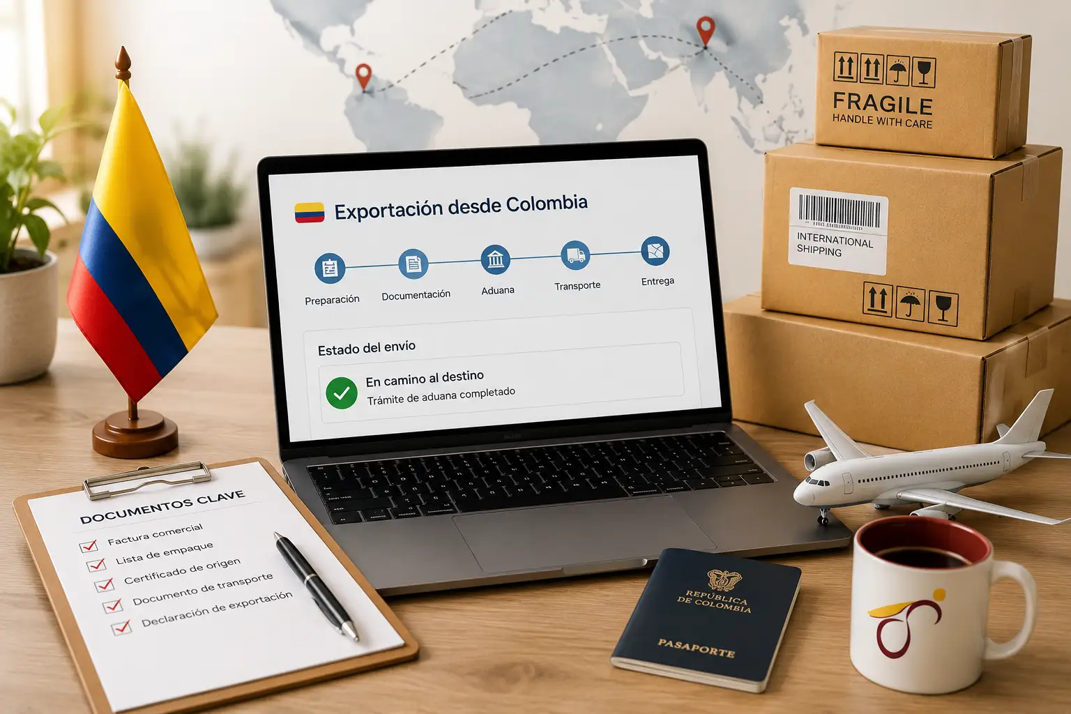 Guía de aduanas para exportar desde Colombia